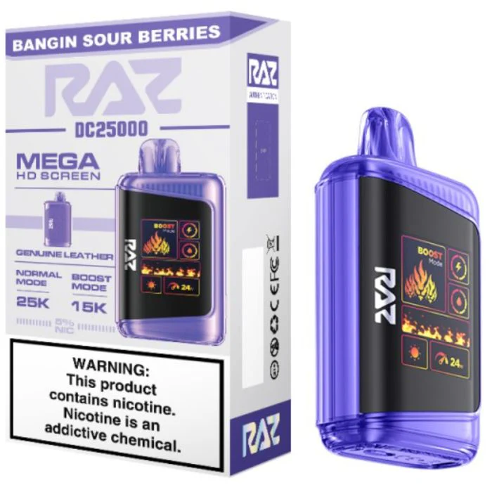 Buy Bangin Sour Berries - RAZ DC25000 Puffs at Raz Vape