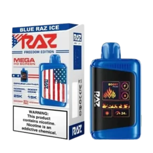 Blue Razz Ice Freedom Edition - RAZ Vape DC25000