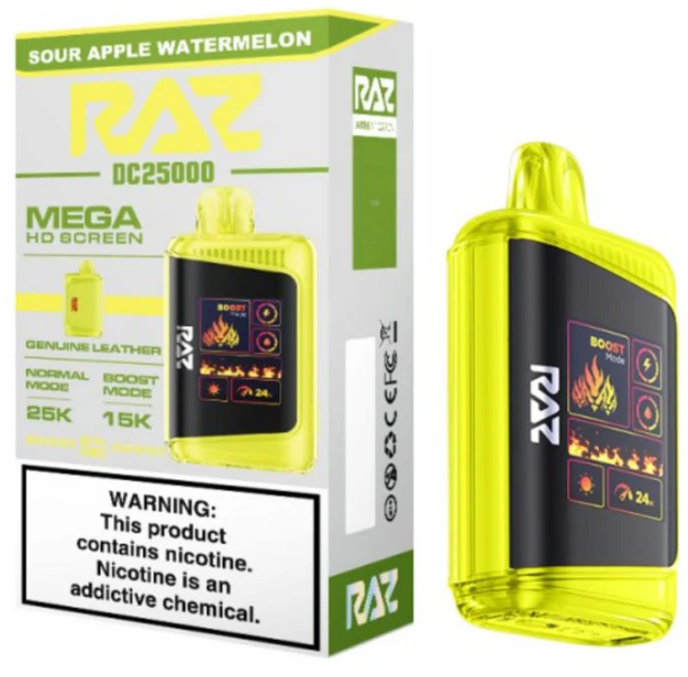 Sour Apple Watermelon – RAZ Vape DC25000